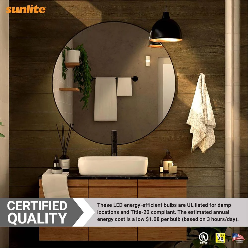 Sunlite 9w LED A19 Dimmable 3000K Warm White Bulb - 60W Equiv - Image 6
