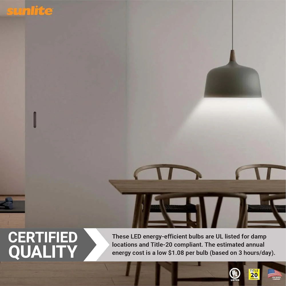 Sunlite 9w LED A19 Dimmable 4000K Cool White Bulb - 60W Equiv - Image 6