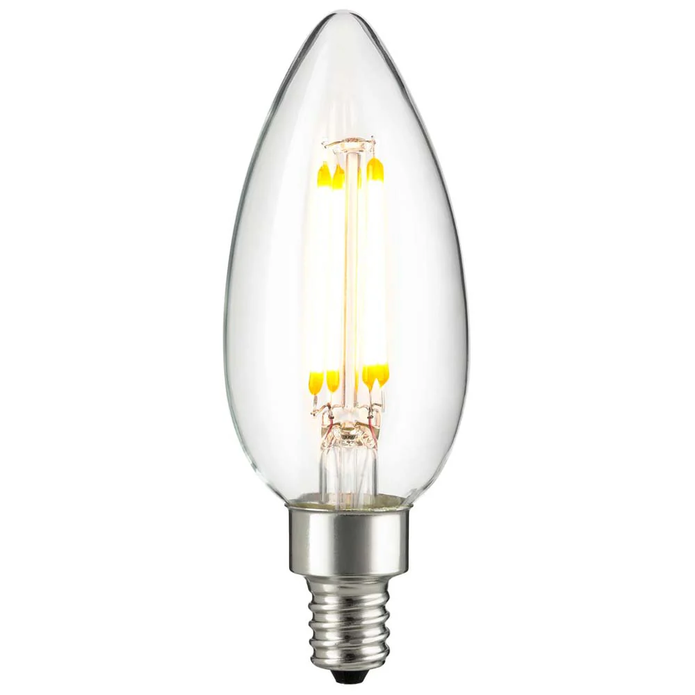 6PK - Sunlite LED 5W 220-277v 2700k E12 Candelabra Screw Bulb - Image 2