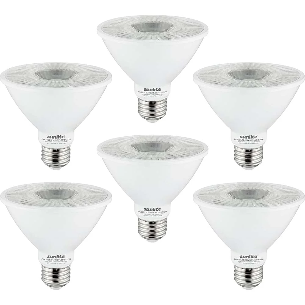 6Pk - Sunlite LED Par30 Short Neck Dimmable 3000K Warm White Bulb