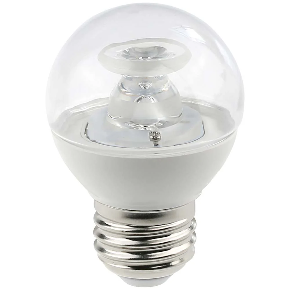 6Pk - Sunlite7w LED G16 Clear 120v E26 Base 4000K Cool White Bulb - Image 2