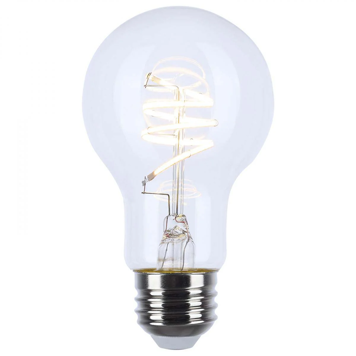 6w A19 LED Reminiscent Flex Gray Coil Filament E26 Base 2700K CCT Clear 120v - Image 2