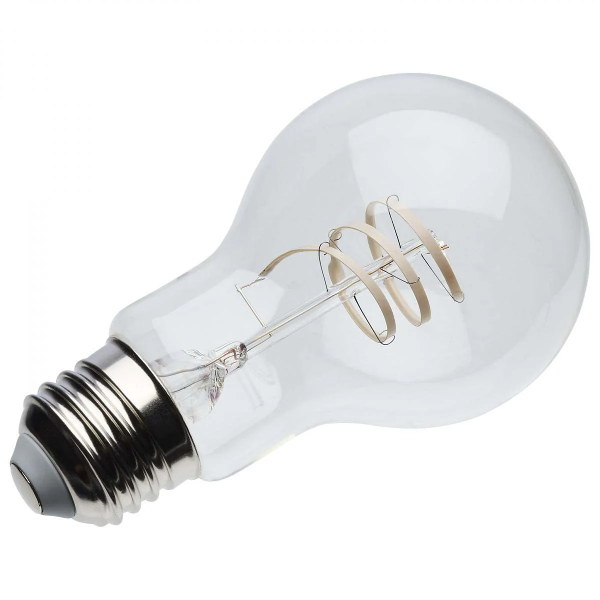 6w A19 LED Reminiscent Flex Gray Coil Filament E26 Base 2700K CCT Clear 120v - Image 3