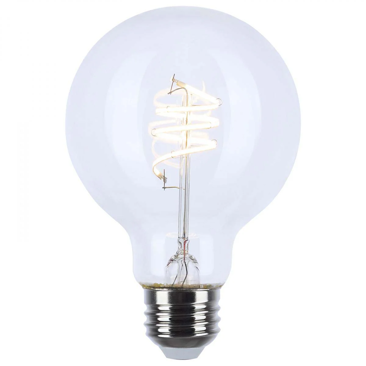 6w G25 LED Reminiscent Flex Gray Coil Filament E26 Base 2700K CCT Clear 120v - Image 2