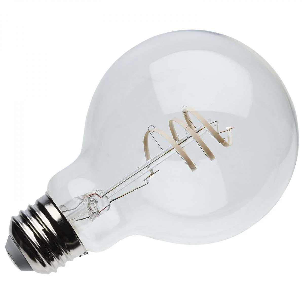 6w G25 LED Reminiscent Flex Gray Coil Filament E26 Base 2700K CCT Clear 120v - Image 3