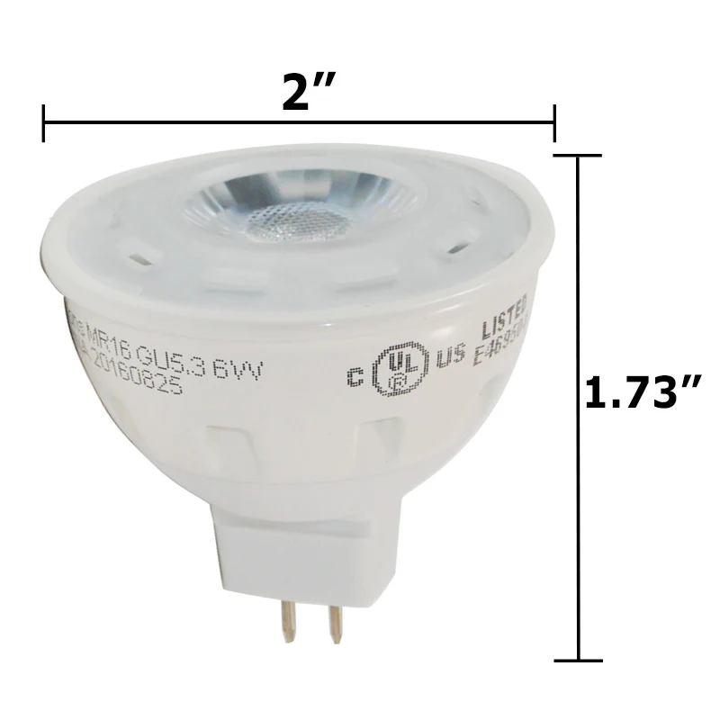 6W MR16 LED Daylight Dimmable 400LM Flood Light Bulb - 35w equal - Image 2