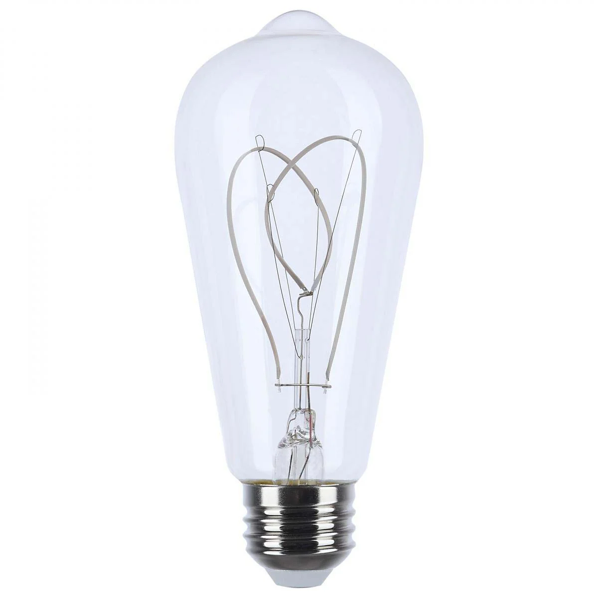 6w ST19 LED Reminiscent Flex Gray Filament E26 Base 2700K CCT Clear 120v