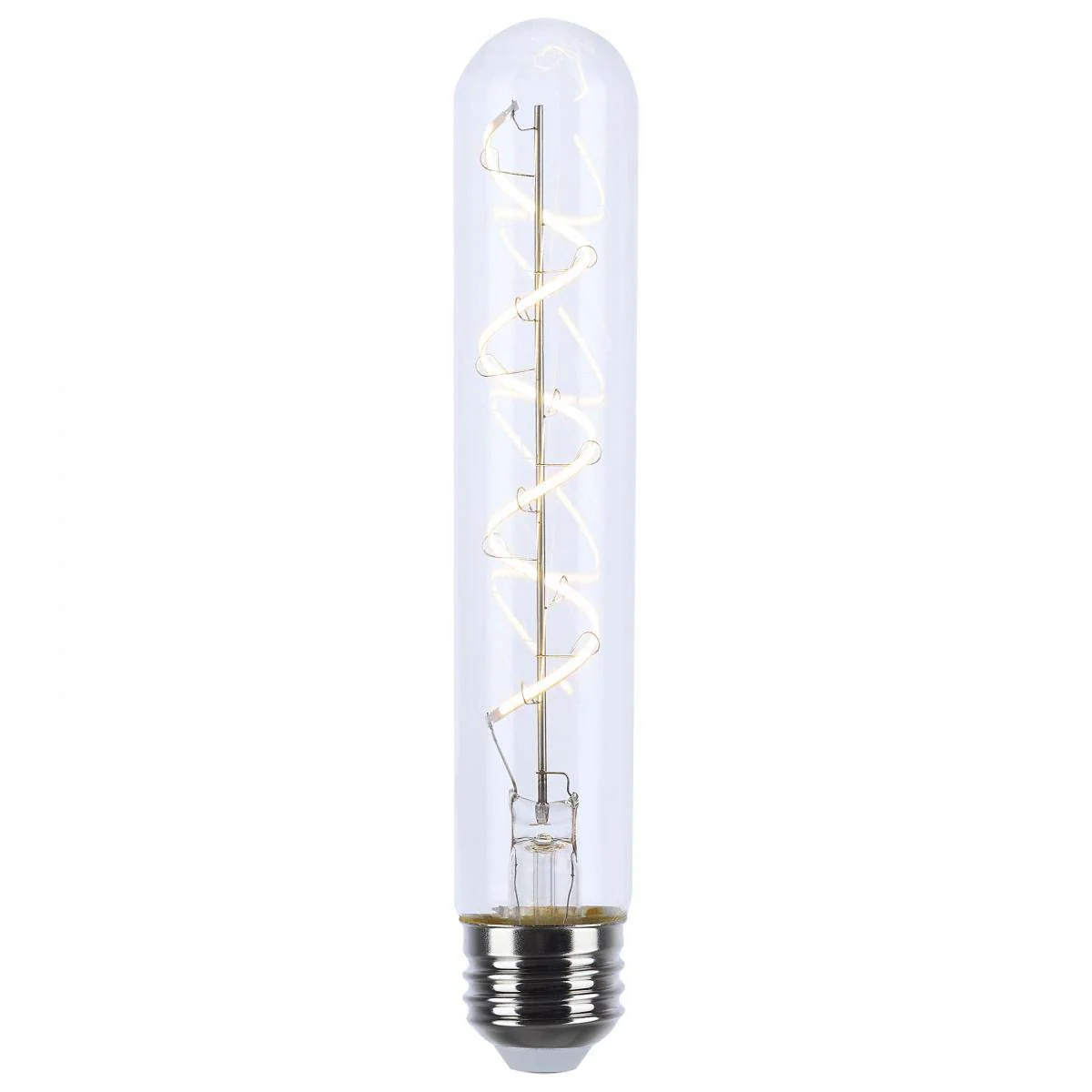 6w T9  LED Reminiscent Flex Gray Coil Filament E26 Base 2700K CCT Clear 120v - Image 2