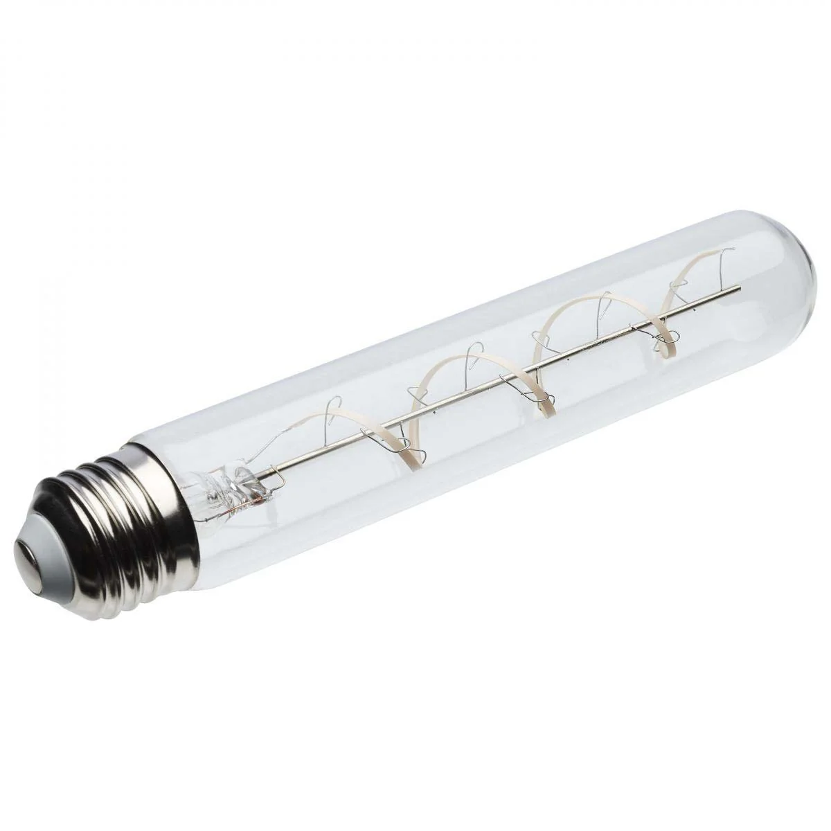 6w T9  LED Reminiscent Flex Gray Coil Filament E26 Base 2700K CCT Clear 120v - Image 3