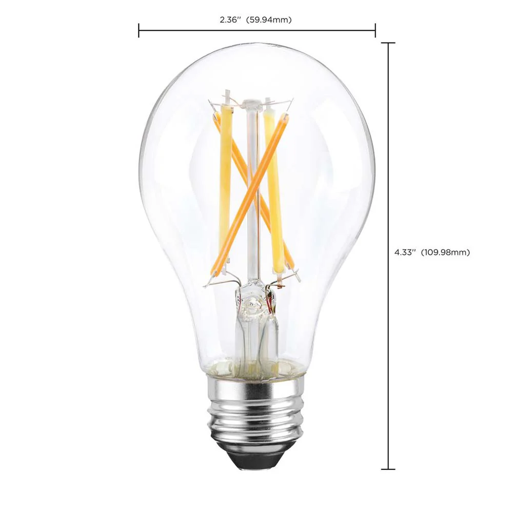 7.5W A19 LED T20 Starfish IOT Tunable White Clear 800 Lumens 120v - Image 3