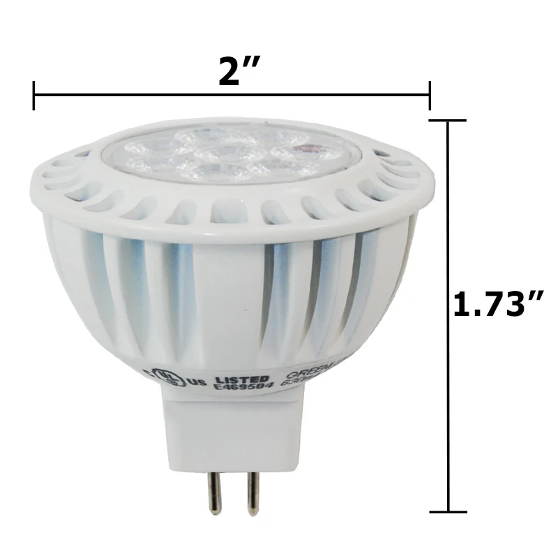 7.5W MR16 LED Soft White Dimmable 550LM Flood Light Bulb - 50w equal - Image 2