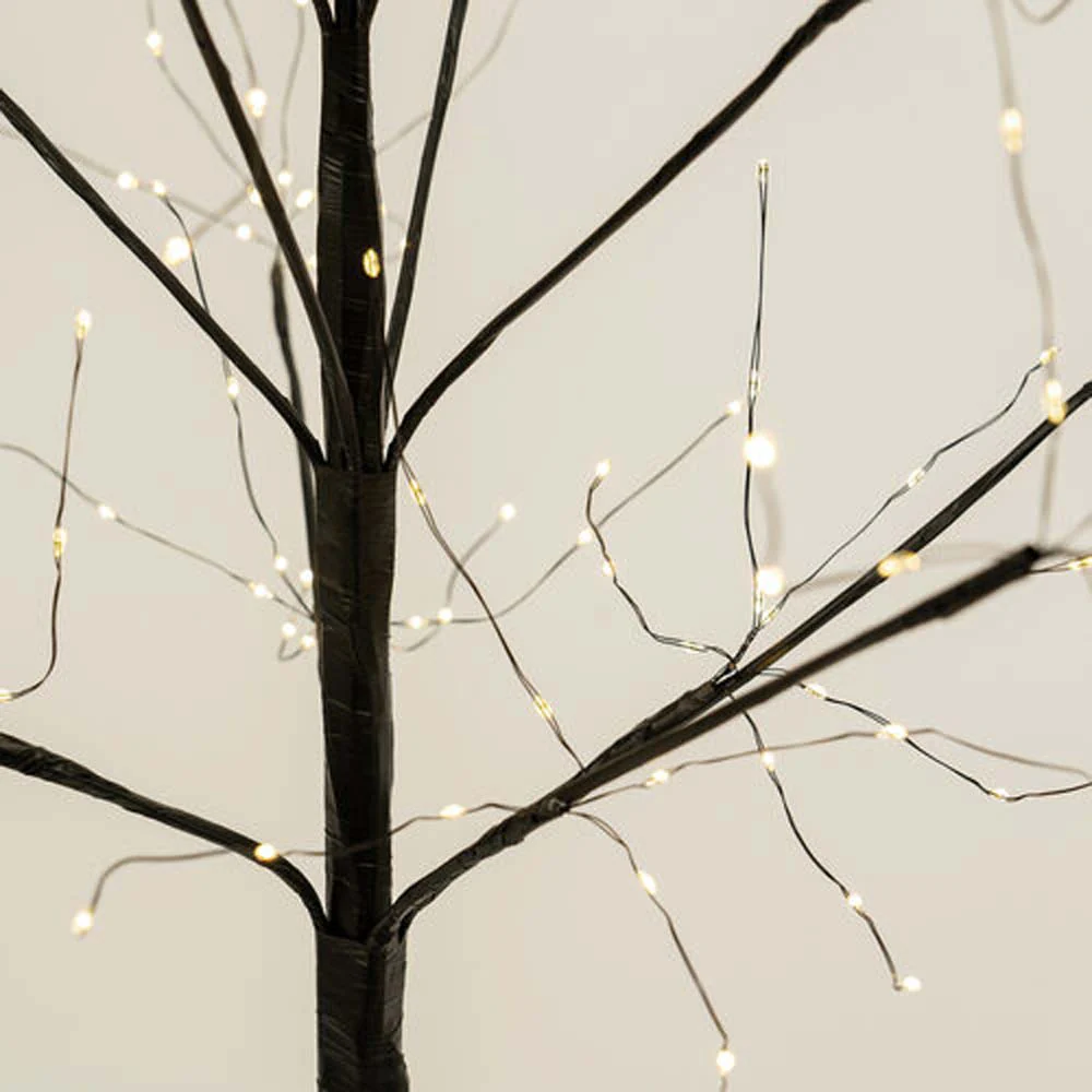 7-ft. Black Fairy Light Tree, Warm White LED - Image 8