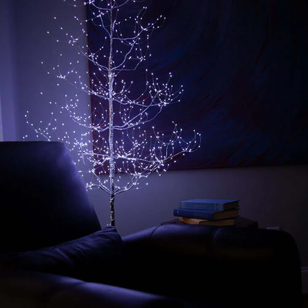 7-ft. Silver Fairy Light Tree, Cool White LED - Image 5