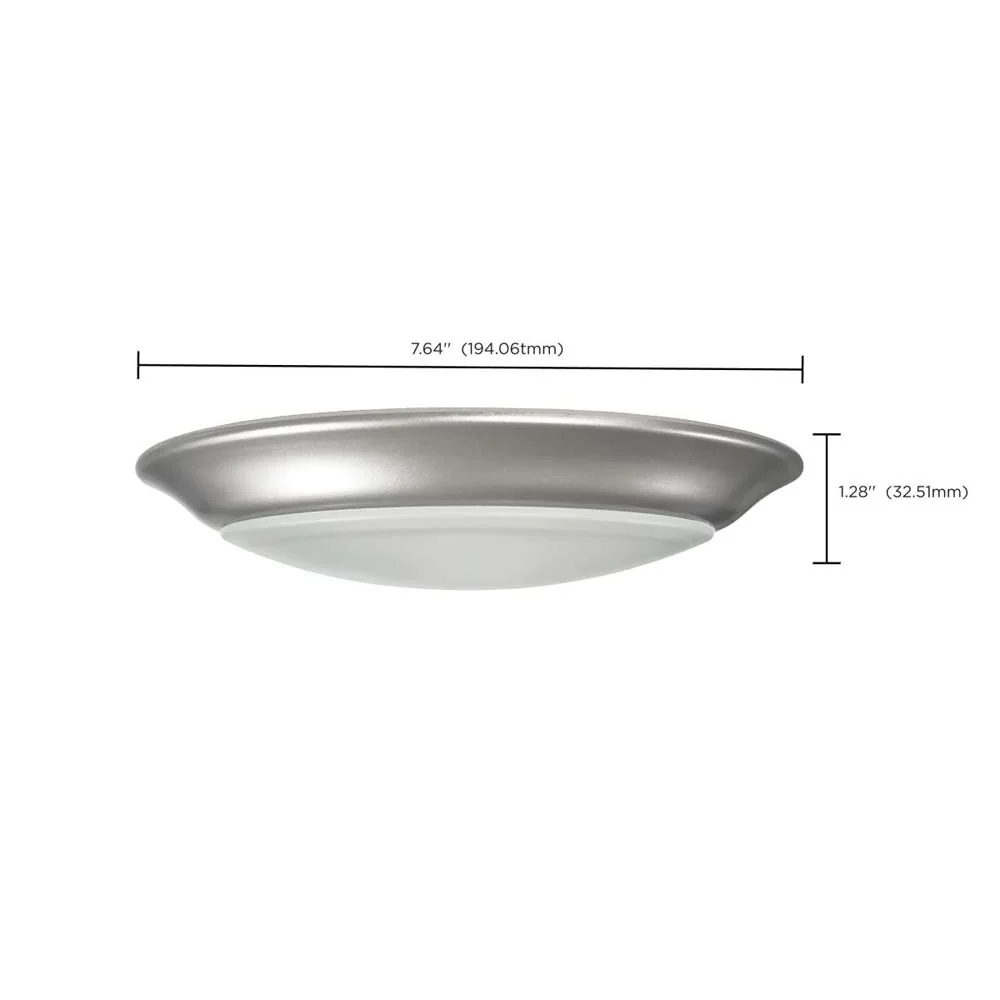7-in LED Disk-Light 3000K 6 Unit Contractor Pack Brushed Nickel Finish - Image 3