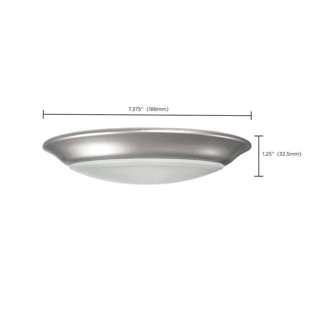7-in LED Disk-Light 5000K 6 Unit Contractor Pack Brushed Nickel Finish - Image 3