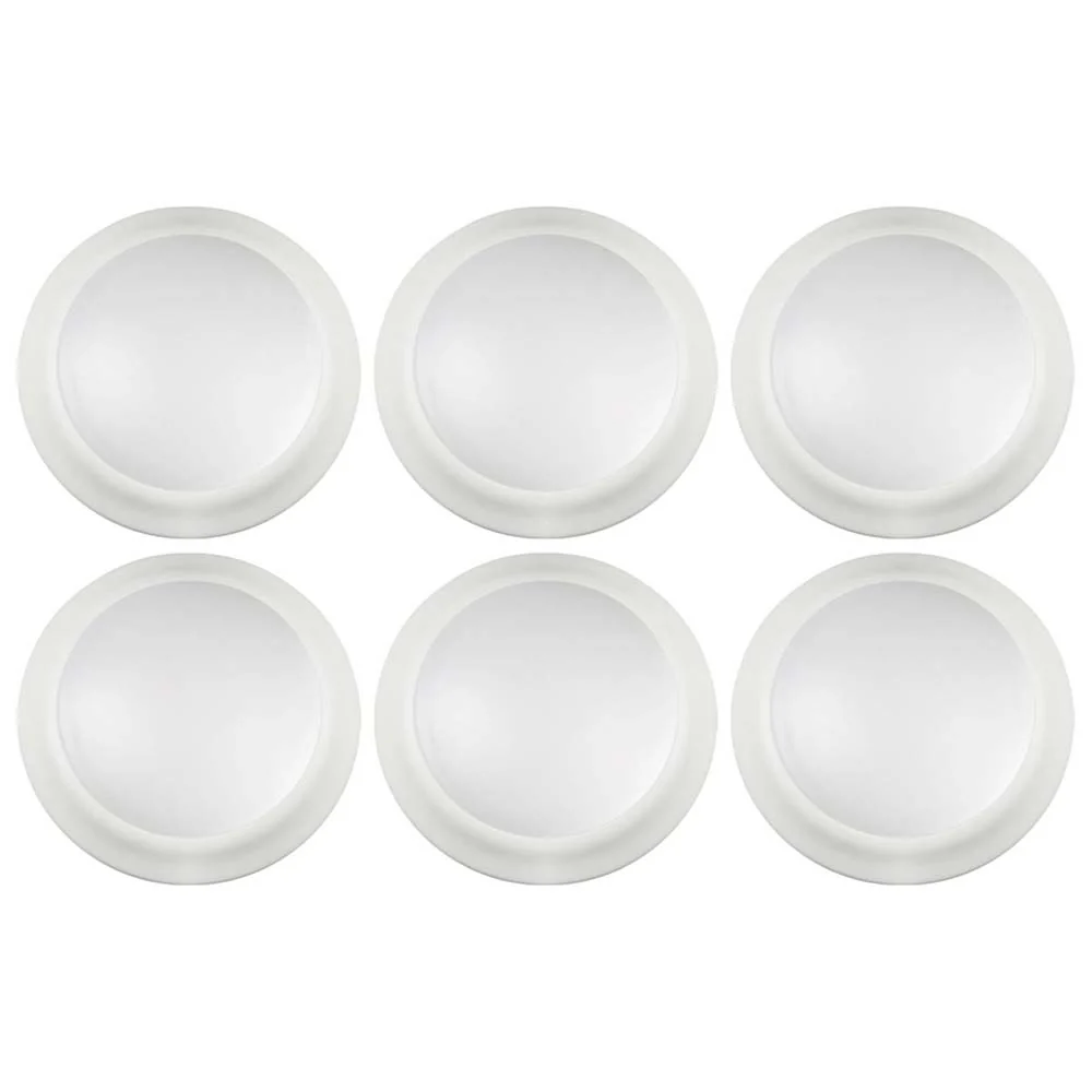 7-in LED Disk-Light 5000K 6 Unit Contractor Pack White Finish - Image 4