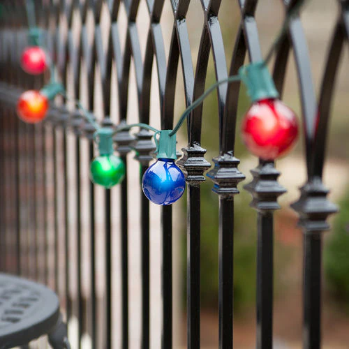 25 Bulbs 7W 120V G50 Multicolor Satin E17 Intermediate Base Globe Lights - Image 3
