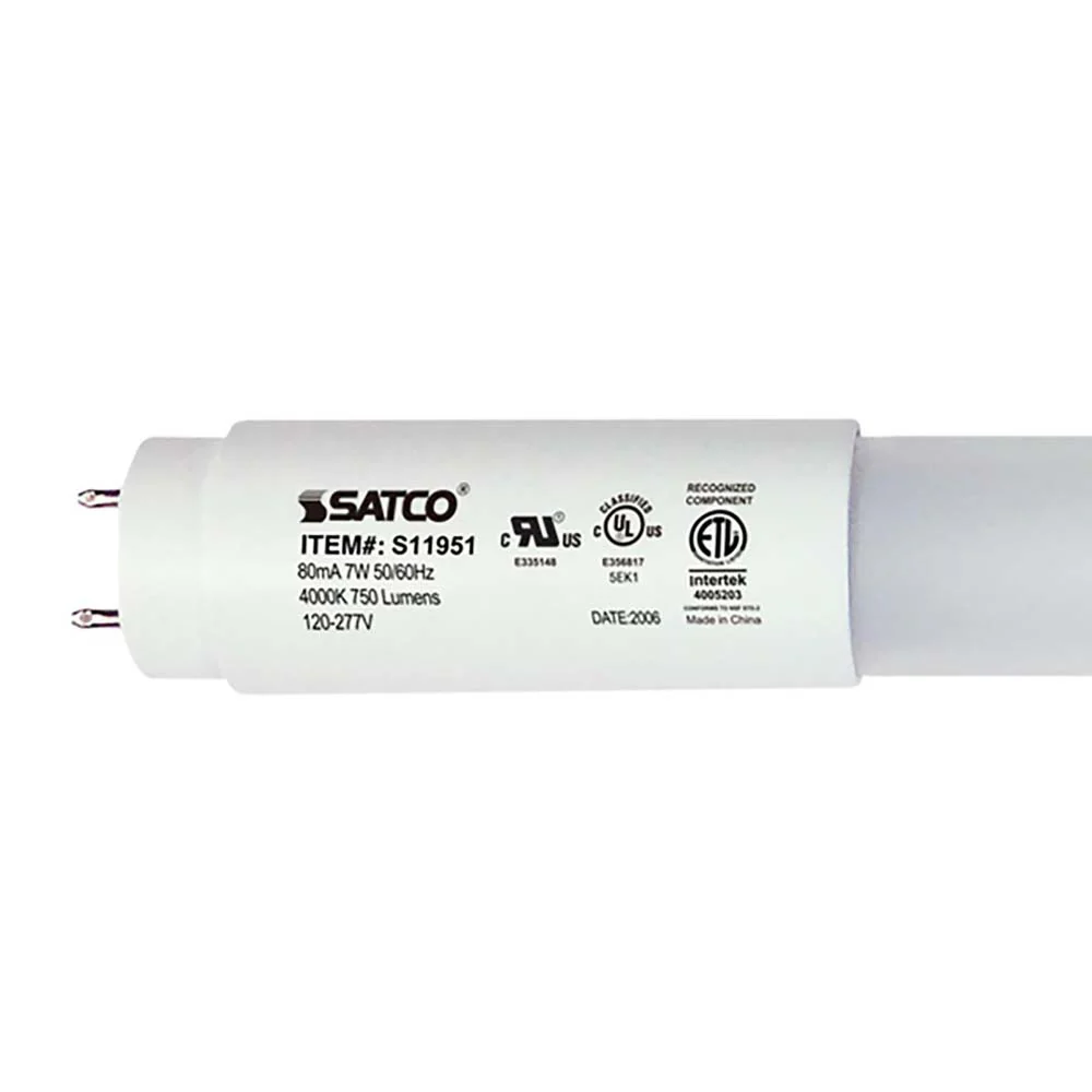 Satco 7W 18-in T8 Linear LED G13 Base 4000K 750Lm Ballast Bypass - 75w equiv - Image 3