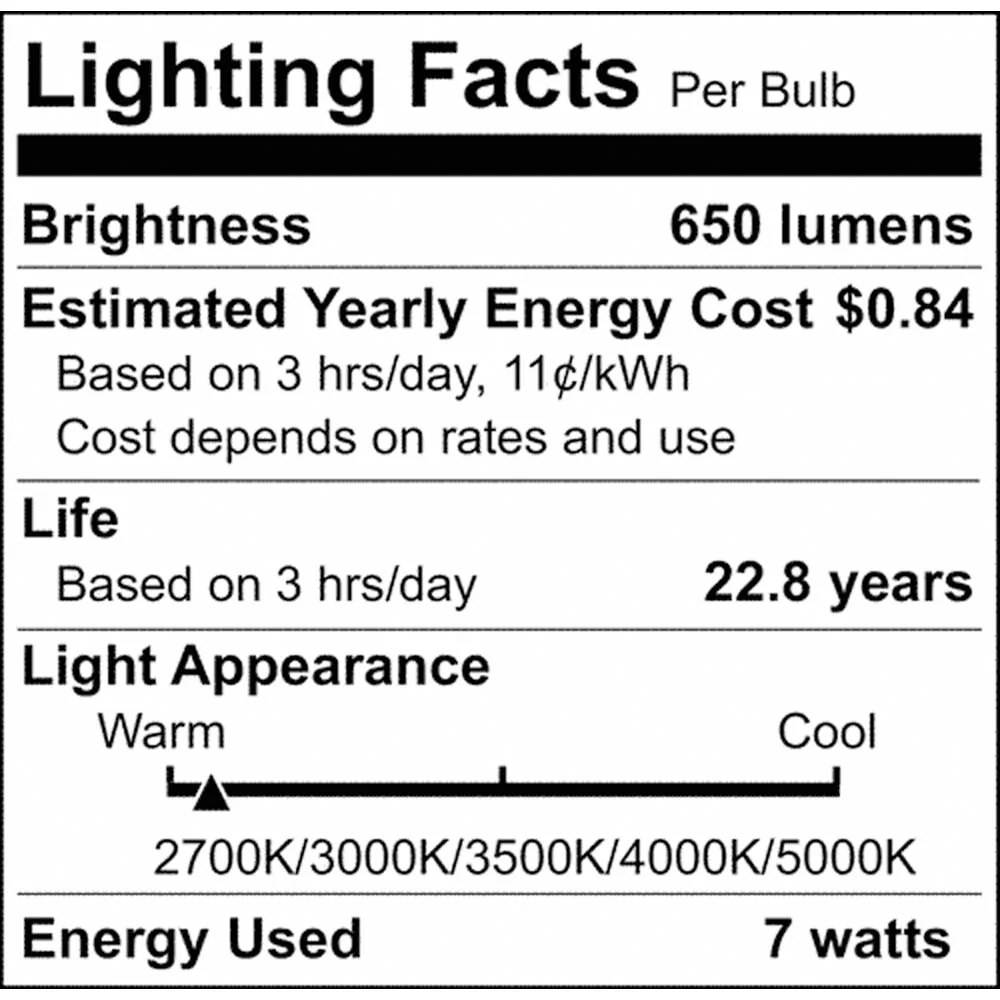 7w BR30 LED Reflector Bulb CCT Selectable Warm White to Natural Light 120v - Image 9