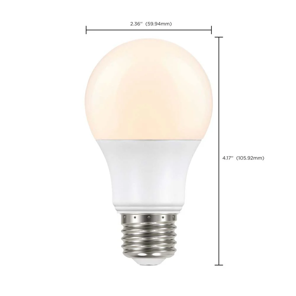 8.5W A19 LED Dusk to Dawn 2700K E26 Medium base 200 deg. Beam Angle 120v - Image 9