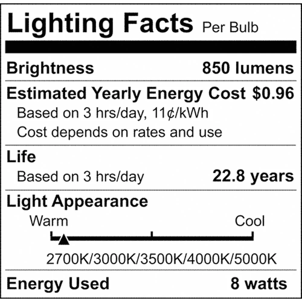 8.5w BR30 LED Reflector Bulb CCT Selectable Warm White to Natural Light 120v - Image 9