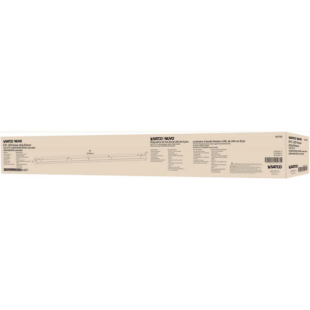 8-ft LED Linear Strip Light CCT Tunable White Finish - Image 5