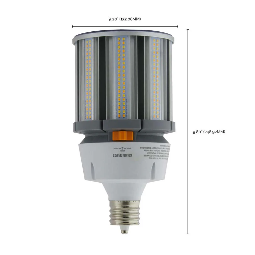 80W LED HID Replacement CCT Selectable Mogul extended base 100-277v - 400W equiv - Image 9
