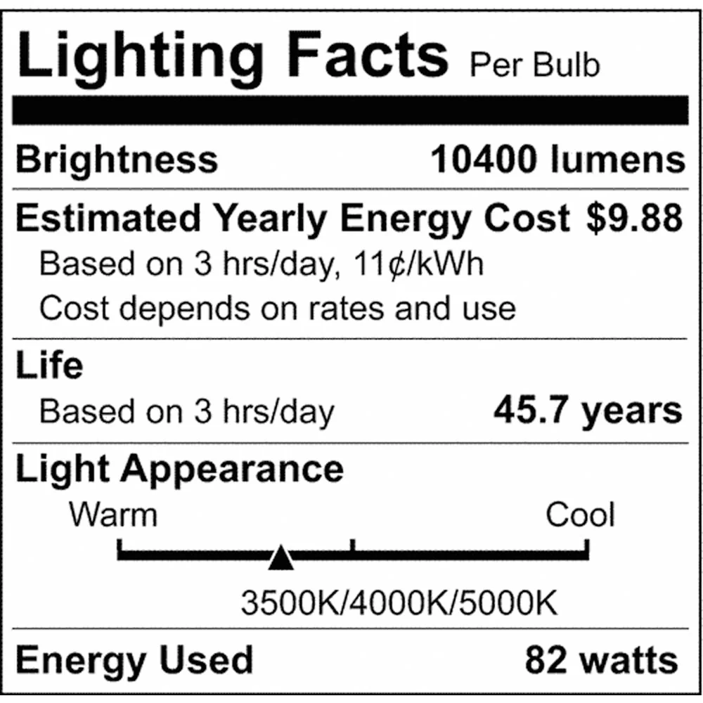 82w 8-ft LED Linear Strip Light CCT Tunable 120-347v White Finish - Image 5