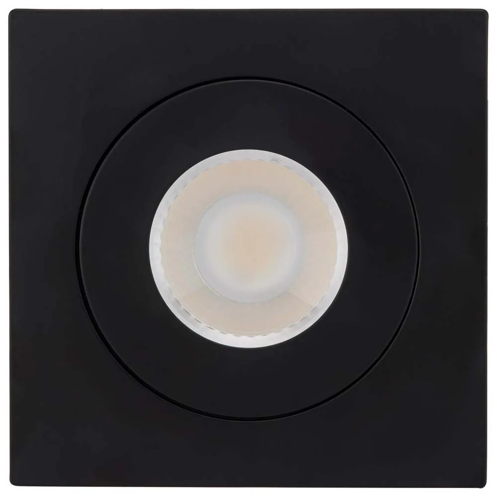 9w CCT Tunable LED Direct Wire Downlight 4-in Square Remote Driver Black - Image 4