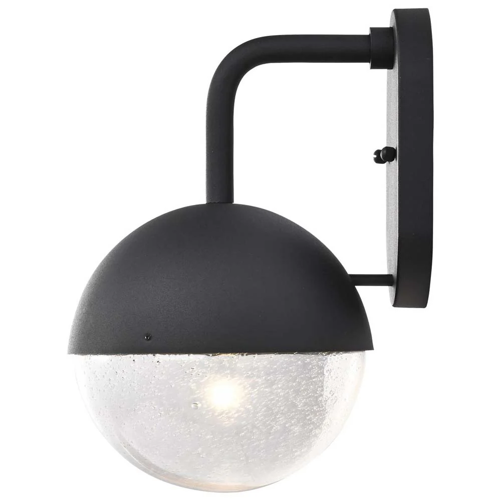 Atmosphere 6W LED Medium Wall Lantern Matte Black w/ Clear Seeded Glass - Image 4
