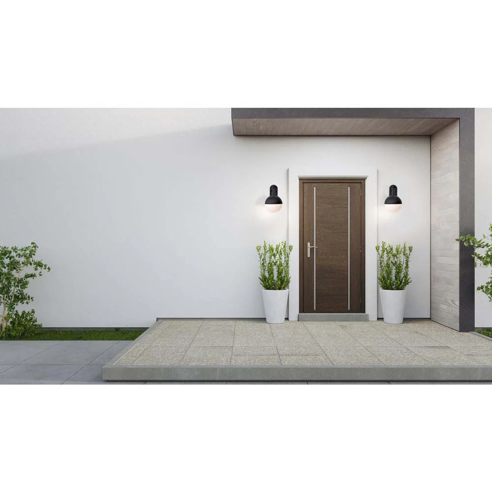 Atmosphere 6W LED Medium Wall Lantern Matte Black w/ White Opal Glass - Image 6