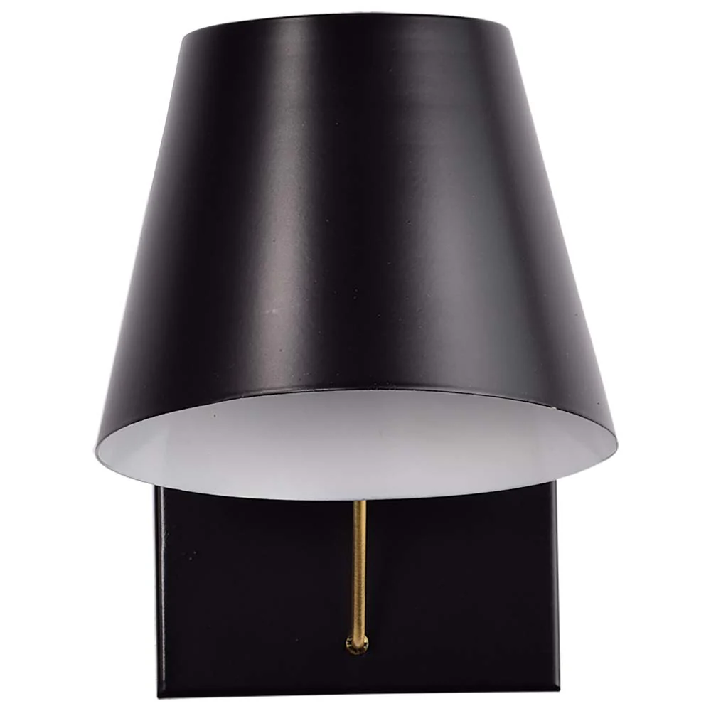 Baxter 1 Light Vanity Black with Burnished Brass - Image 2