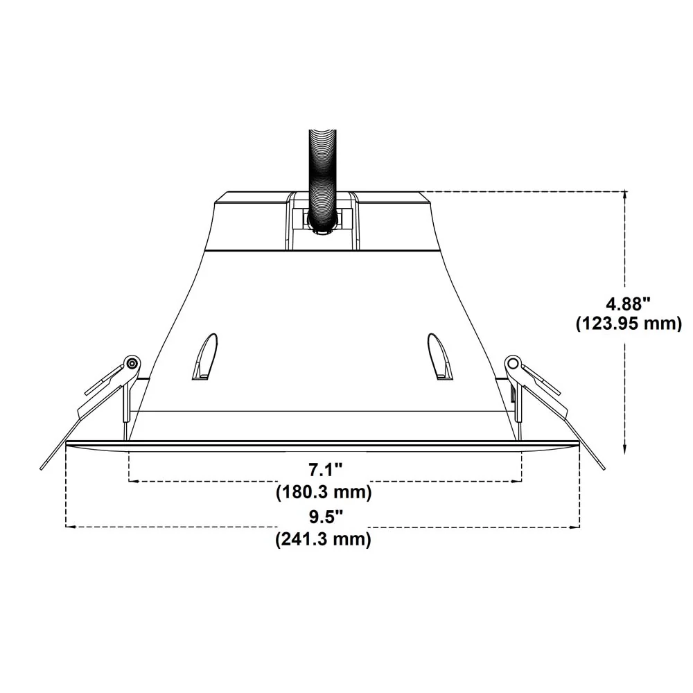 Black Finished Trim for NICOR CLR8 LED Downlight - Image 7