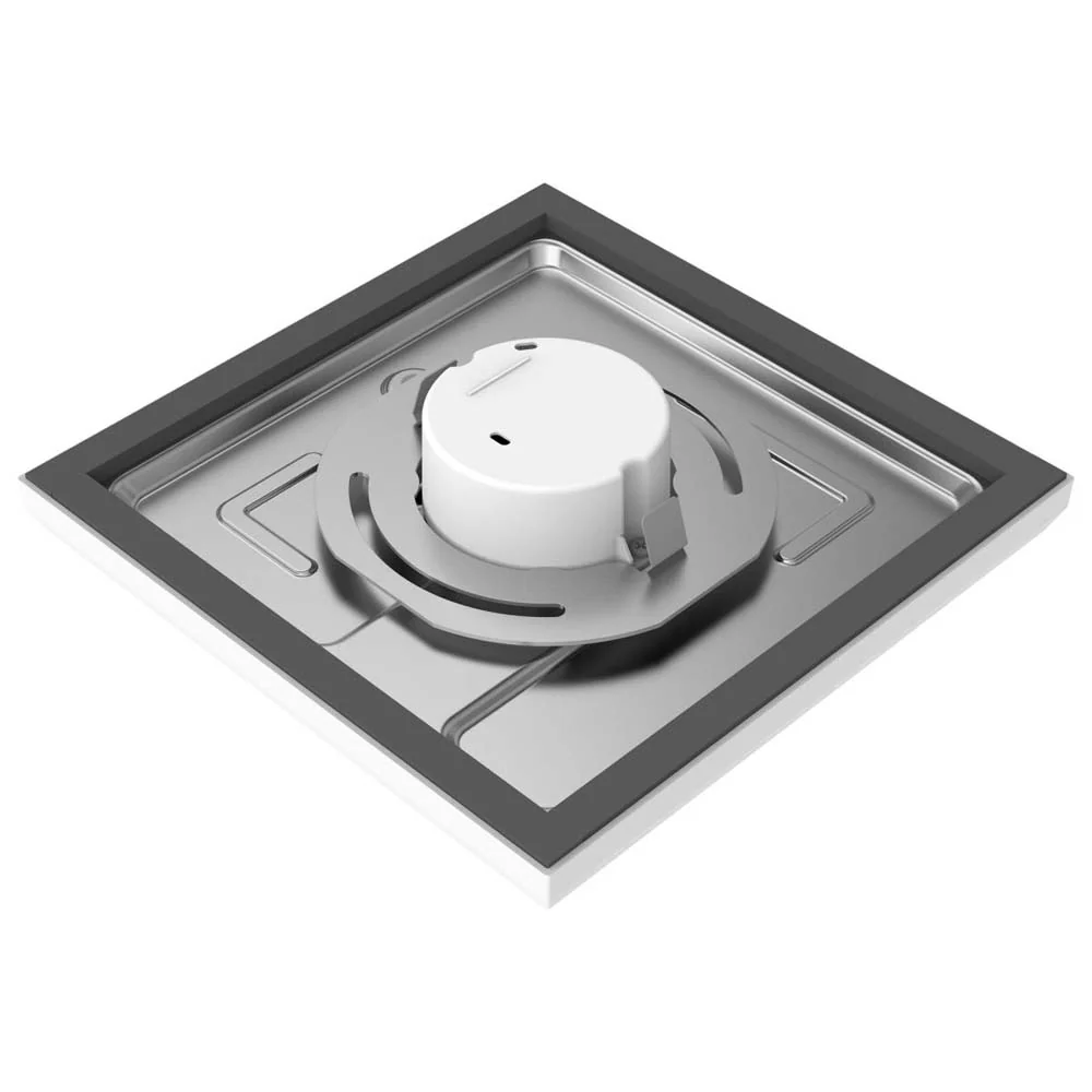 11w 7in. Square LED Flush Mount 3000K with White Finish - Image 2
