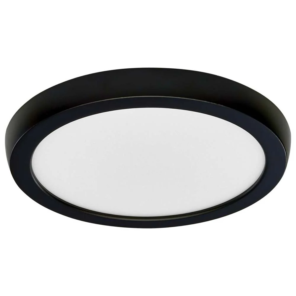 11w 7in. Round LED Flush Mount CCT Selectable with Black Finish - Image 3