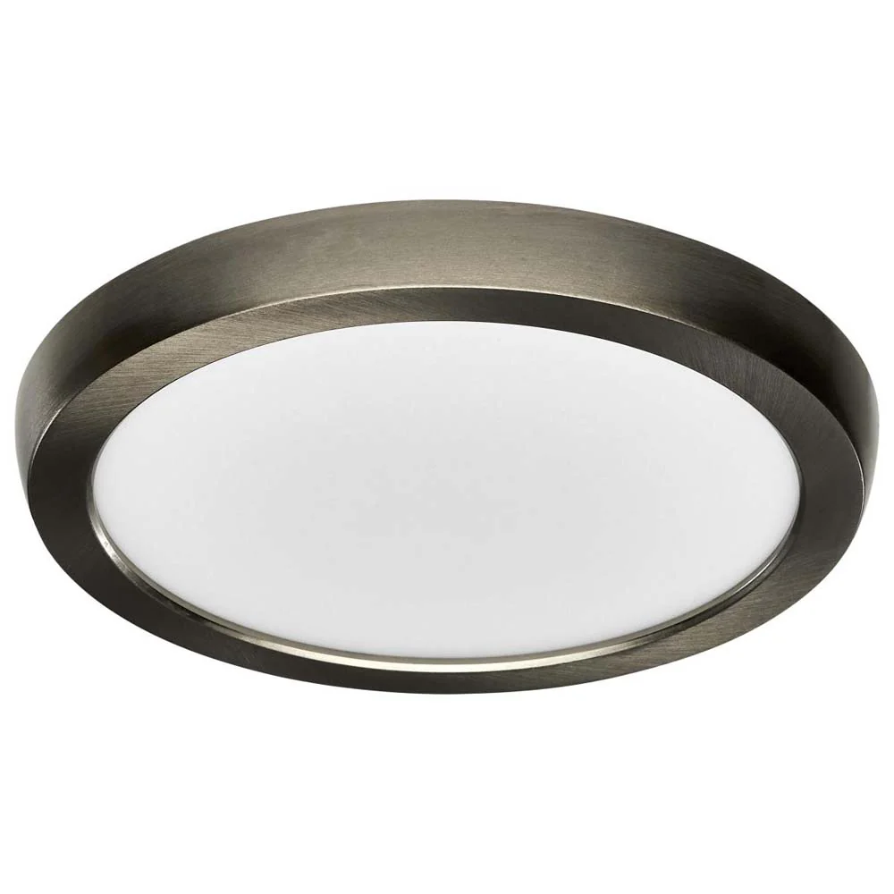 11w 7in. Round LED Flush Mount CCT Selectable with Nickel Finish - Image 3