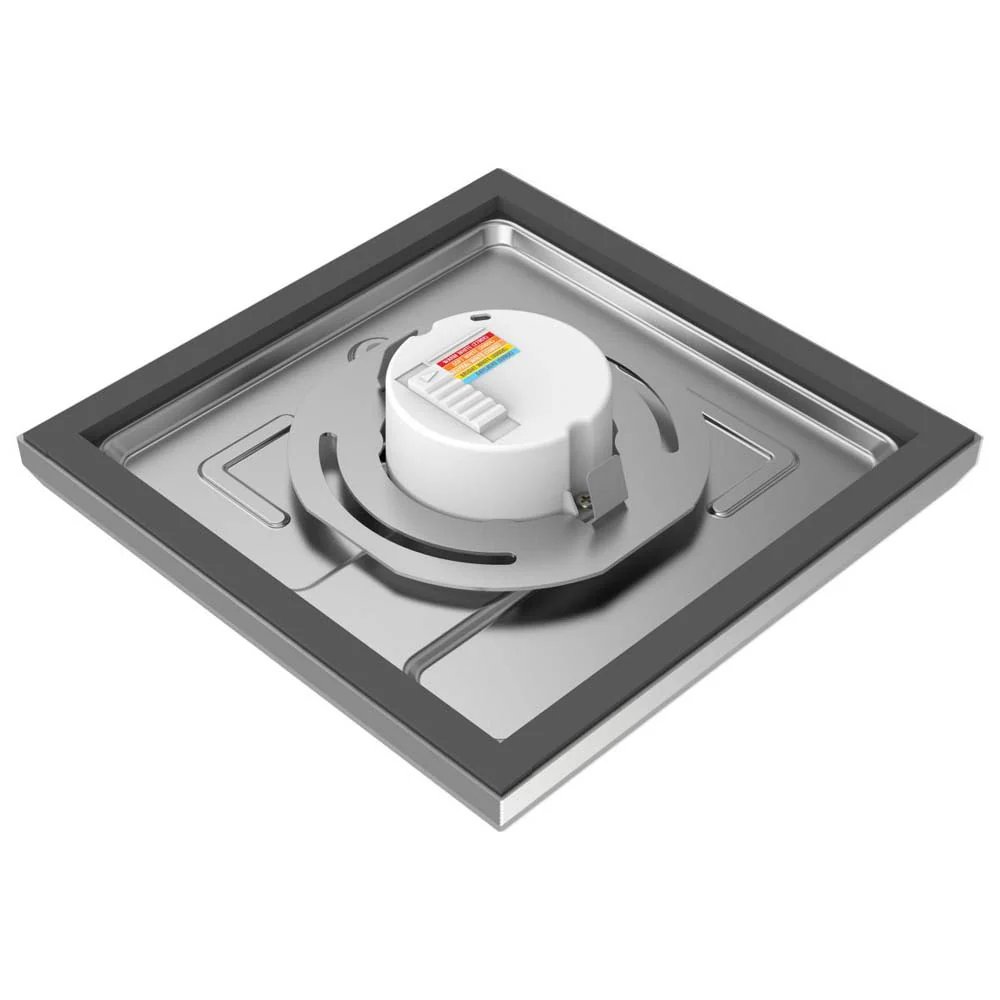 11w 7in. Square LED Flush Mount CCT Selectable with Nickel Finish - Image 2