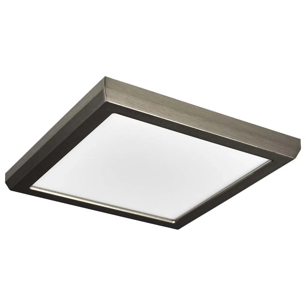 11w 7in. Square LED Flush Mount CCT Selectable with Nickel Finish - Image 3