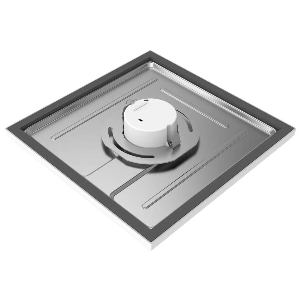 13w 9in. Square LED Flush Mount 3000K with White Finish - Image 2