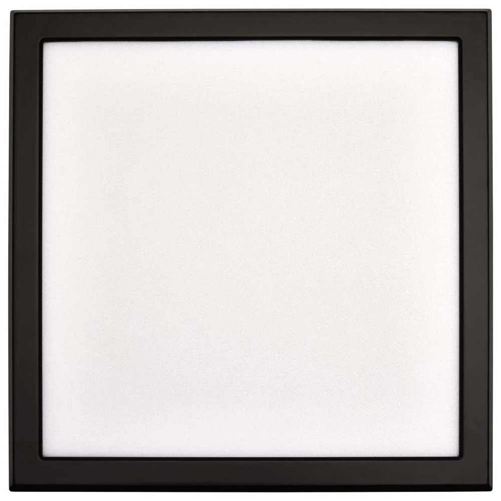 13w 9in. Square LED Flush Mount CCT Selectable with Black Finish - Image 4