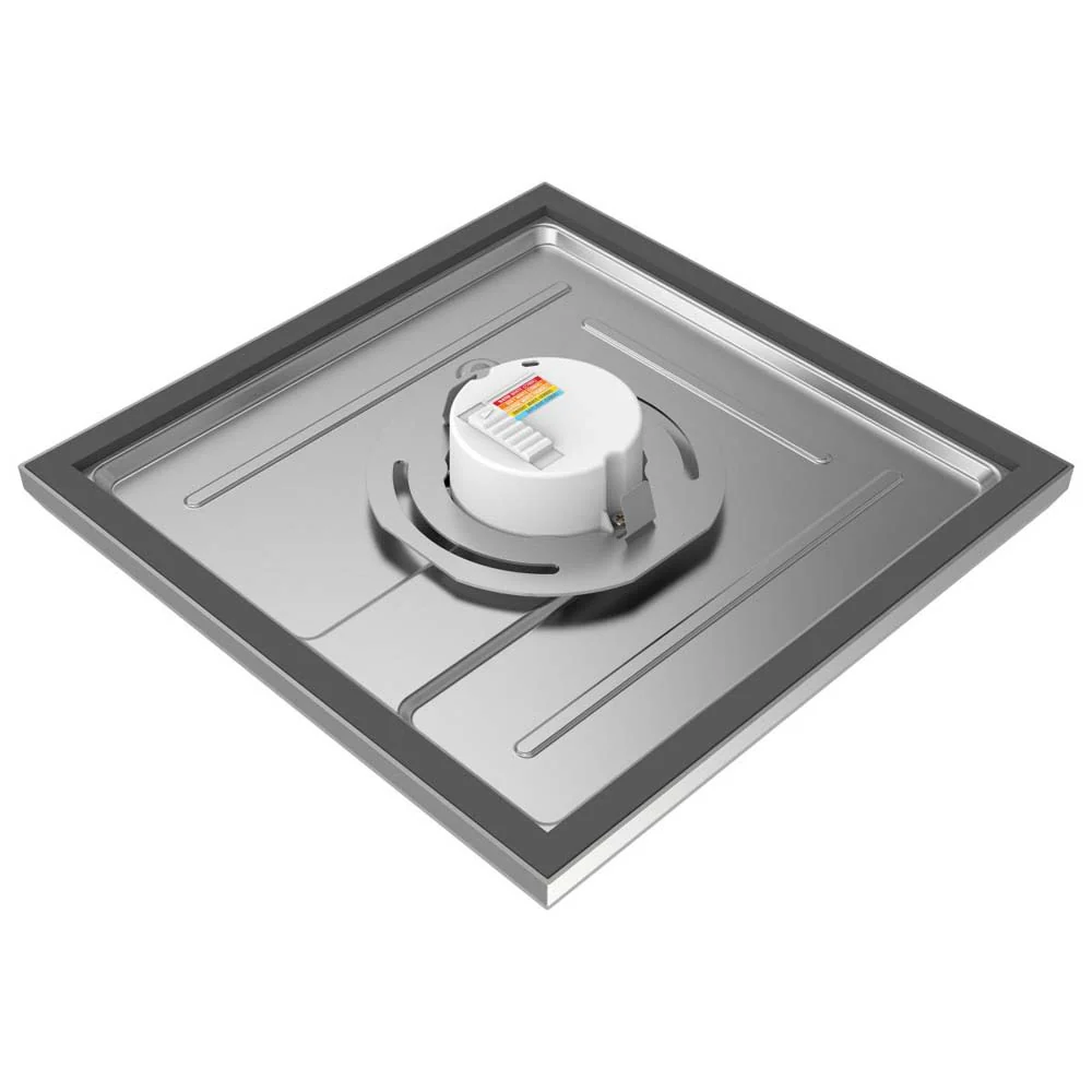 13w 9in. Square LED Flush Mount CCT Selectable with Nickel Finish - Image 2