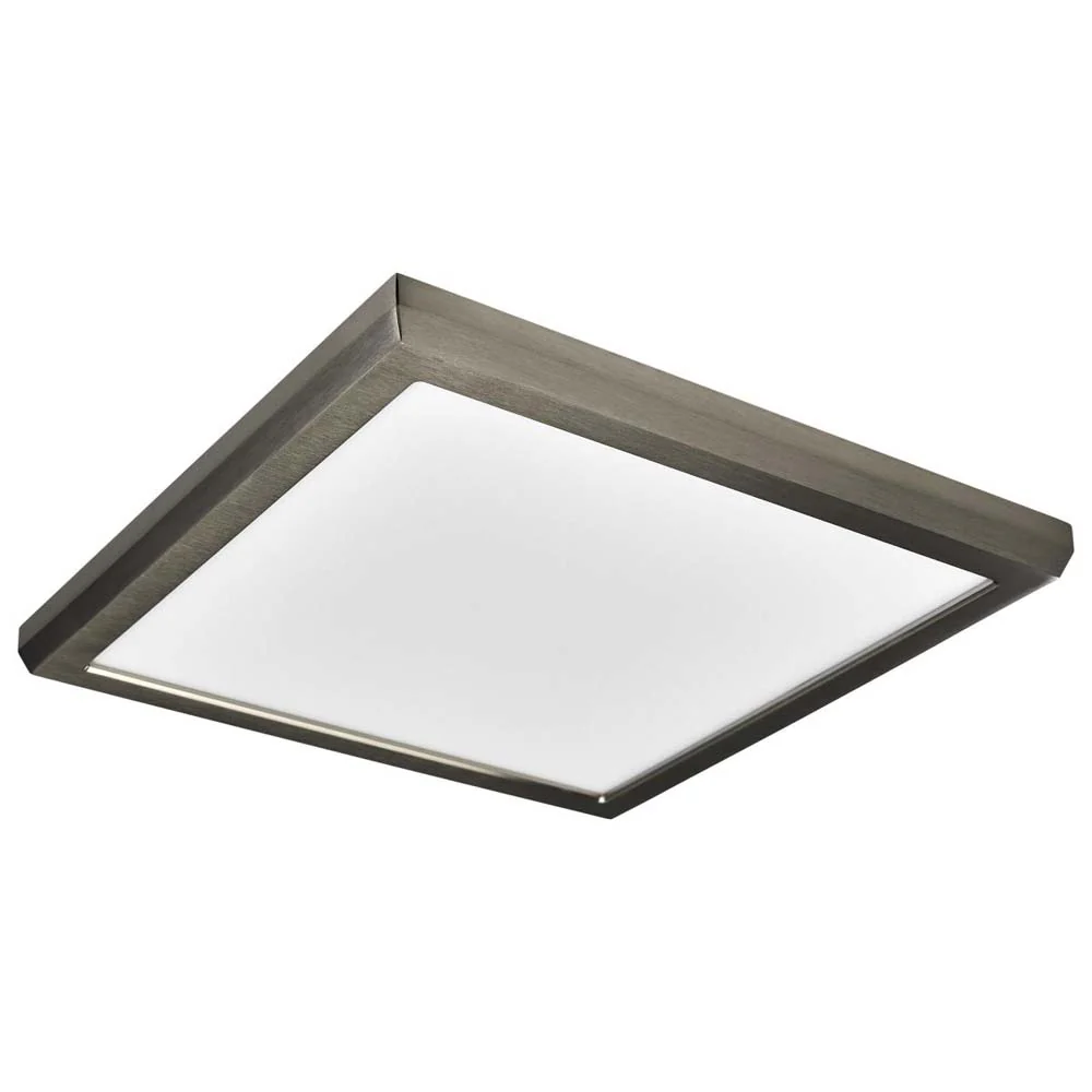 13w 9in. Square LED Flush Mount CCT Selectable with Nickel Finish - Image 3