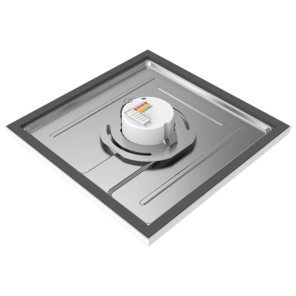 13w 9in. Square LED Flush Mount CCT Selectable with White Finish - Image 2