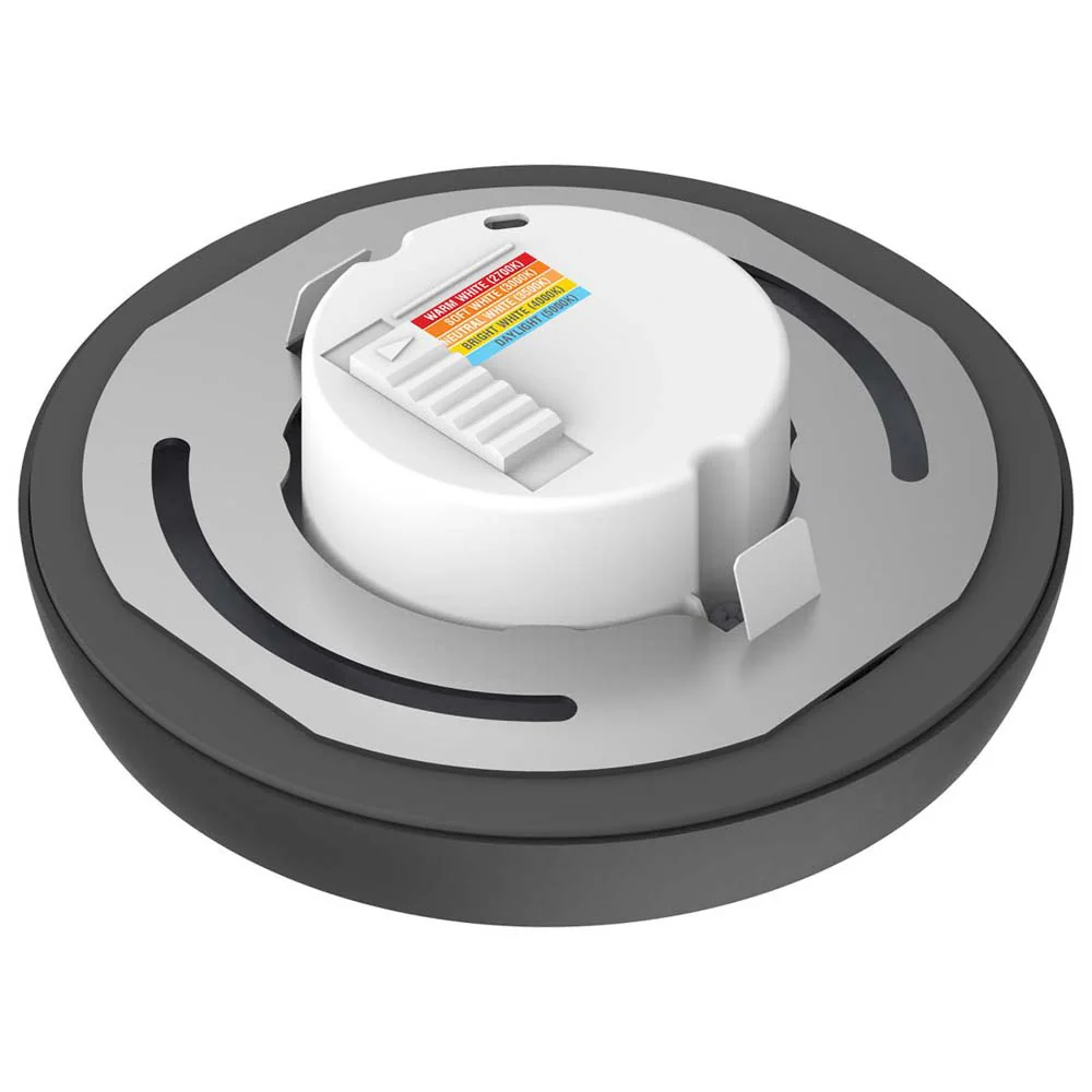 9w 5in.  Round LED Flush Mount CCT Selectable with Black Finish - Image 2