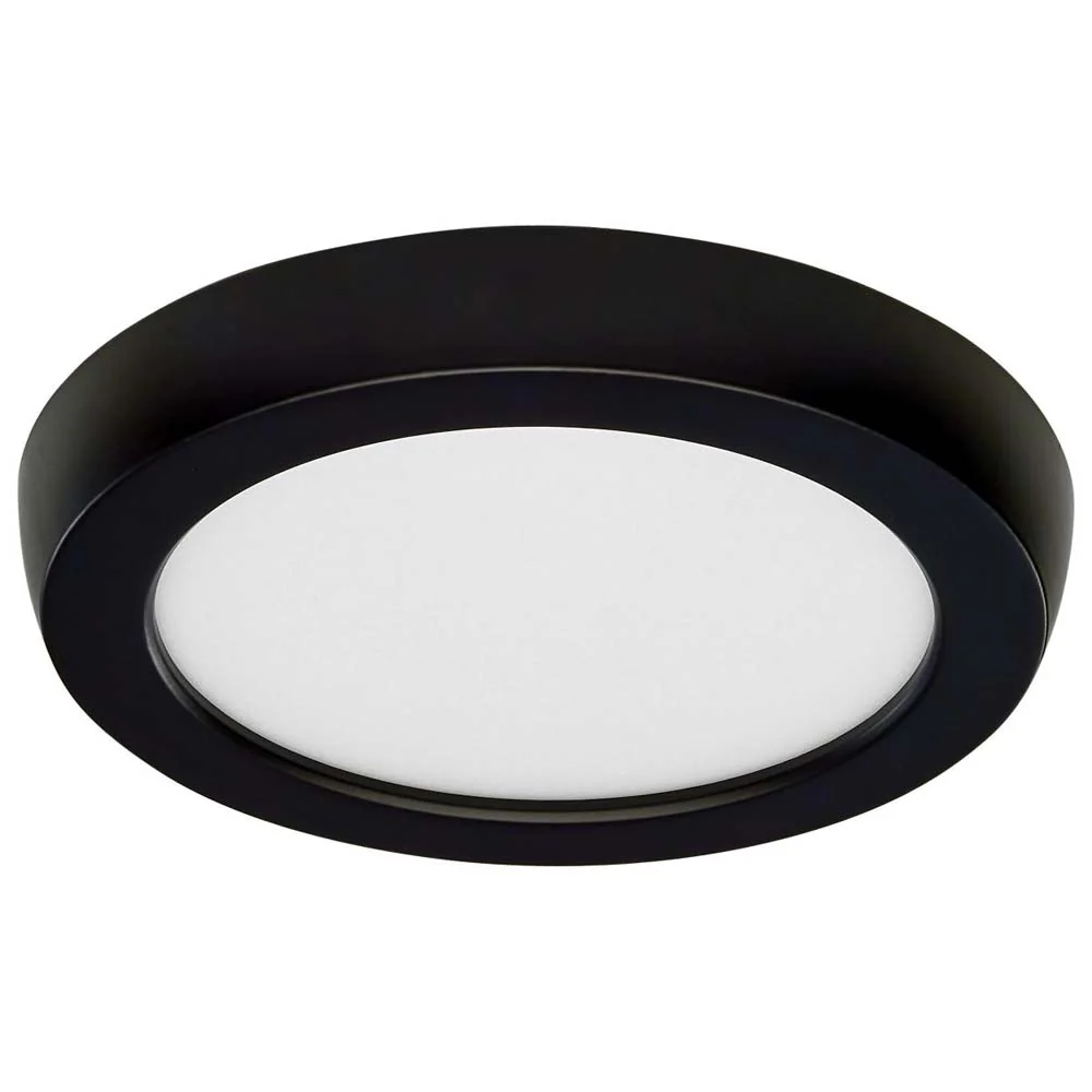 9w 5in.  Round LED Flush Mount CCT Selectable with Black Finish - Image 3