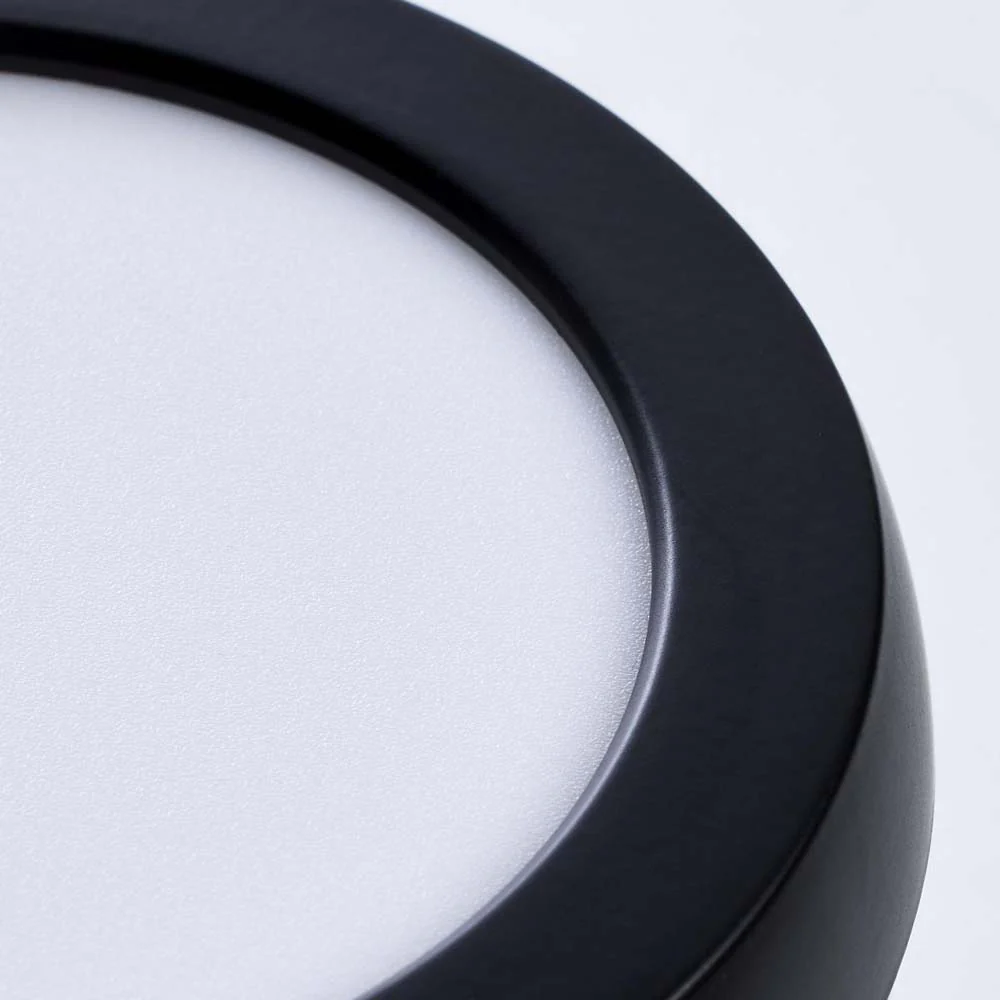 9w 5in.  Round LED Flush Mount CCT Selectable with Black Finish - Image 6