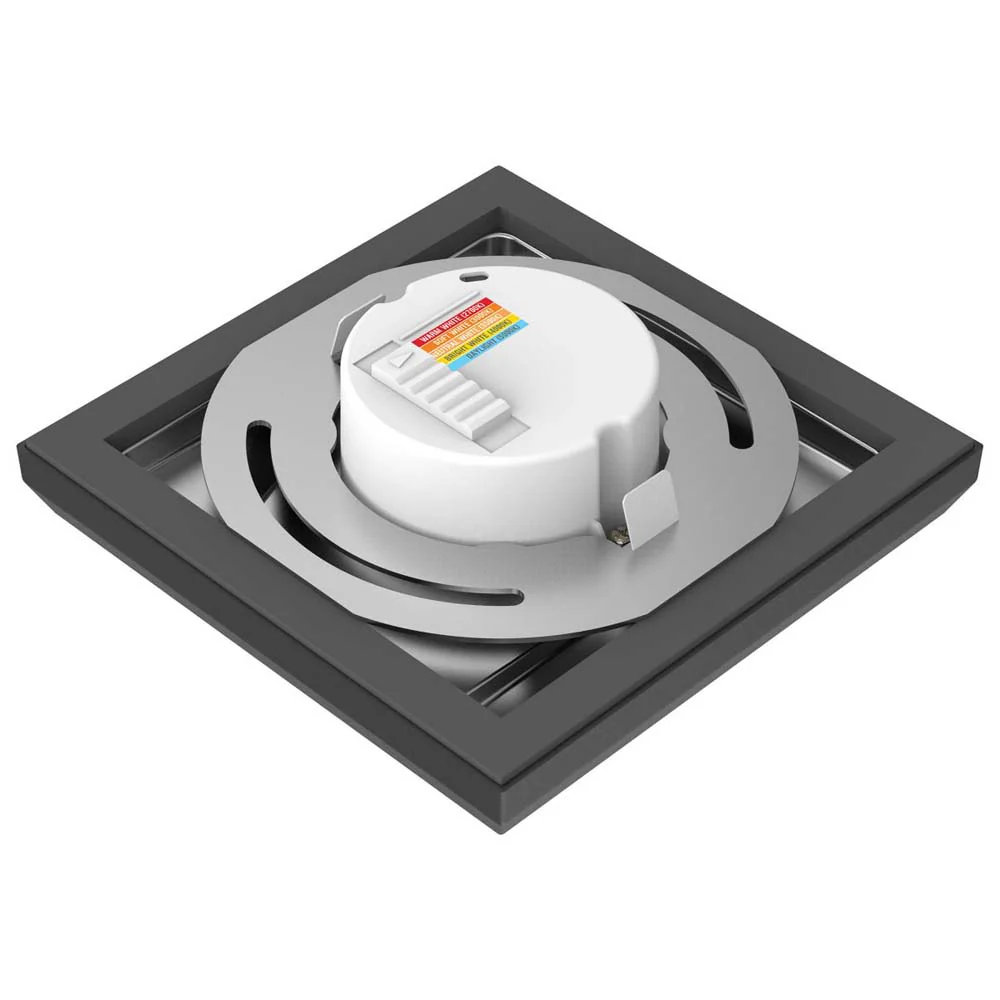 9w 5in. Square LED Flush Mount CCT Selectable with Black Finish - Image 2