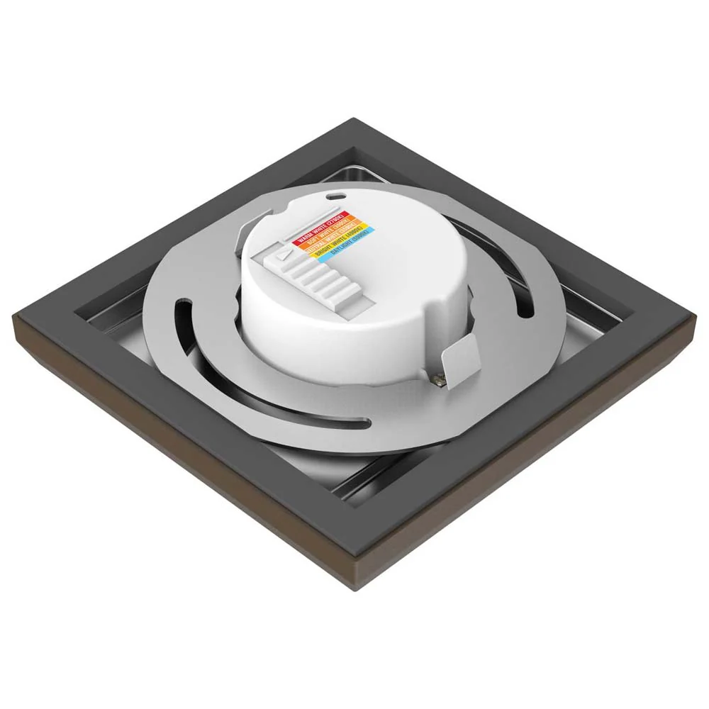 9w 5in. Square LED Flush Mount CCT Selectable with Bronze Finish - Image 2