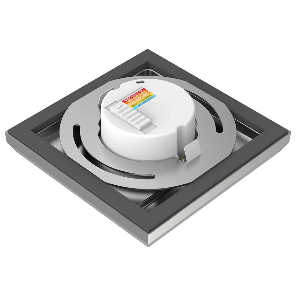 9w 5in. Square LED Flush Mount CCT Selectable with Nickel Finish - Image 2