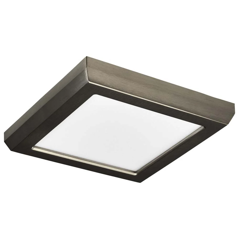 9w 5in. Square LED Flush Mount CCT Selectable with Nickel Finish - Image 3